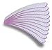 NAILFUN 10 Zebra Boomerang Nail Files Grit 100/180