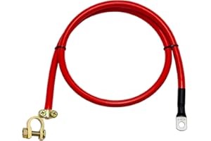 ‎IT-TRONICS 0,5m Batteriekabel Pluskabel 35mm² rot Rohrkabelschuh M8 + Polklemme 50cm