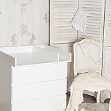 Puckdaddy Wickelaufsatz + Trennfach für IKEA Malm Kommode, weiß. - 4