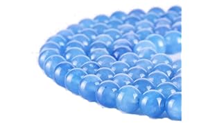 Asingeloo 10MM aigue-marine perles de pierre naturelle pour la fabrication de bijoux perles de pierres précieuses rondes en vrac espaceur 15 "