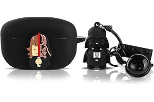 Silikonowe etui do Sony WF-1000XM5 zatyczki do uszu 2023, XMBYGY karykatura, etui do ładowania, etui ochronne z uroczym breloczkiem do kluczy dla lalek i smyczą na klucze zabezpieczającą przed