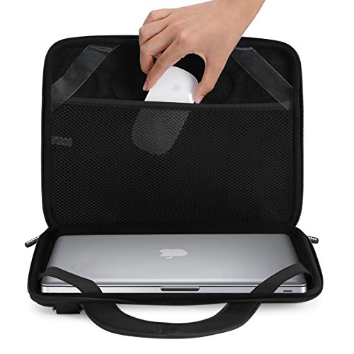 iCozzier 11,6-12,5 Zoll hochwertige wasserdichte stoßfeste Tragetasche Schultertasche Laptoptasche aus Neopren für Laptop / Notebook Computer / Chromebook / MacBook Air 11 / Surface Pro 3 / Surface Pro 4 / Ultrabook Notebook – Schwarz - 4