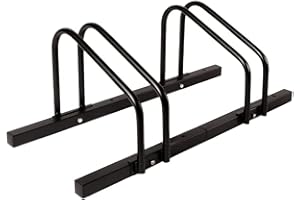 KARAT râteliers à vélo en Acier Inoxydable Linus pour jusqu'à 6 vélos avec des pneus jusqu'à 55 mm de Largeur, Montage au Sol ou au Mur, Stationnement de vélo pour l'extérieur