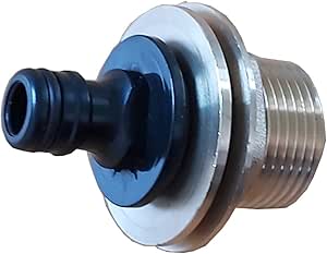 VOXTRADE REGENTONNENDURCHFÜHRUNG mit Schlauchanschluß auch Ideal als TANKENTLÜFTUNG