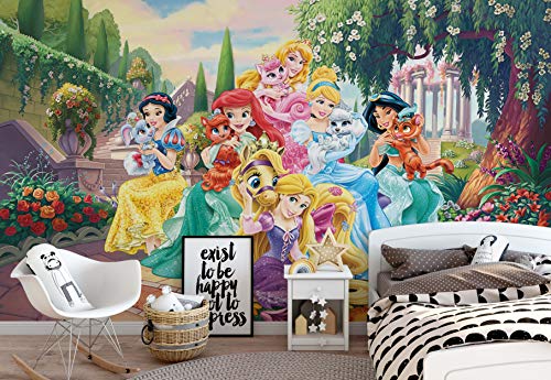 Preisvergleich Produktbild Disney Prinzessinnen Rapunzel Arielle - Wallsticker Warehouse - Fototapete - Tapete - Fotomural - Mural Wandbild - (2492WM) - XL - 254cm x 184cm - Papier (KEIN VLIES) - 2 Pieces