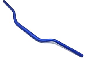 ALCHEMY PARTS Premium Tapered 28mm Motorcycle Handlebars Fatbars in BLUE Alloy for Motocross | Trials Bike | Supermoto | Streetfighter | Strong, Stylish and Versatile
