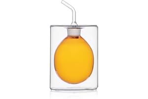 Ichendorf Milano Aceitera de dos paredes ámbar 150 ml colección Cilindro color doble pared