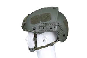 AIFORDGE Tactical Area Zwei-in-eins Airsoft-Außenhelm mit taktischer Ausrüstung, Verstellbarer ABS-Schutzhelm