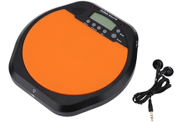 Cafopgrill Digital Practice Drum Exercice Batteur Training Pad Electronic Metronome avec oreillette