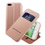 3. Eine perfekt durchdachte iPhone 7 Plus iPhone 8 Plus-Hülle, die keine Wünsche offen lässt: Praktische Silikoneinlagen ermöglichen das Annehmen von Anrufen, ohne die Hülle öffnen zu müssen und ohne das Display zu verkratzen, wie es bei Lösungen mit Metallstreifen nicht selten vorkommt. Anrufe lassen sich übrigens auch dann noch bequem annehmen oder ablehnen, wenn das Display Ihres Telefons mit einer zusätzlichen Hartglasschicht geschützt wurde.