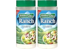 Hidden Valley Original Ranch Seasoning and Salad Dressing Mix, Two 8 Ounce Canisters (16 Ounces total) by Hidden Valley Ranch
