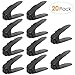 Produktbild femor Schuh Slots, Einstellbare Schuhregale, Schuhstapler/Schuhhalter Set, Kunststoff (schwarz, 20pcs)