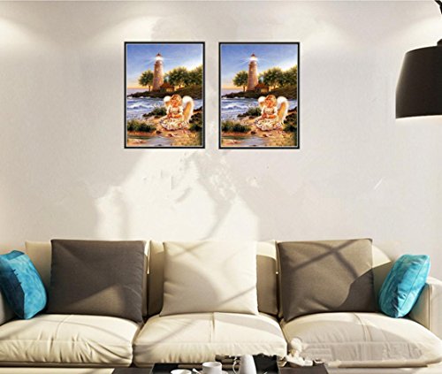 Diamant Malerei,Saingace 5D DIY Embroidery Paintings Rhinestone Pasted Diamond painting (D) - 3