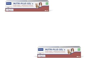 Virbac Nutri-Plus Gel | Pack Double | 2 x 120 g | Complément alimentaire pour chiens et chats en convalescence | Source d'énergie hautement concentrée stimulant l'appétit