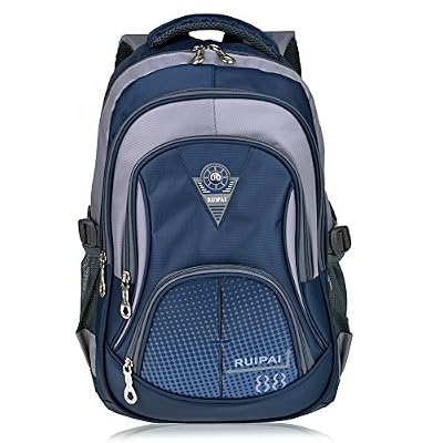 Vbiger Sac à Dos Cartable Scolaire Unisexe (Bleu 1400968)