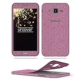 Urcover® Samsung Galaxy J5 (2015) Glitzer-Folie zum...