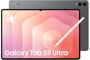 Samsung Galaxy Tab S11 Ultra Graphite, 256GB, 14.6" Android Tablet, Galaxy AI Enhancements, DeX Mode, Dynamic AMOLED 2X Anti-Reflection Display, Redesigned S Pen - International version