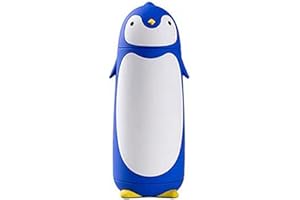 AIOTIO 280ml Uroczy Kubek na Wodę Pingwina i Termos（Niebieski）