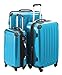 Produktbild Hauptstadtkoffer® Modell Alex 3er Kofferset Hartschale Trolleys cyanblau-Hochglanz 119l,74l,42 l Zahlenschloss 4 cm Dehnfalte