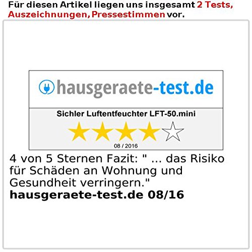 Sichler Haushaltsgeräte Effektiver Luftentfeuchter, max. 500 ml proTag, für Räume bis 20 m² - 3