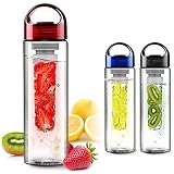 botella infusora de frutas Cree su propia fruta con sabor natural con infusión de agua, jugo, té helado, limonada y bebidas espumantes en menos de 2 minutos. No derrocha su dinero en bebidas tóxicas y no saludables absolutamente.