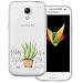 Produktbild Mobilefox gemalte Blumen transparente Silikon TPU Schutzhülle 0,7mm dünne Handy Soft Case für Samsung Galaxy S4 mini Beautiful Day Pflanze