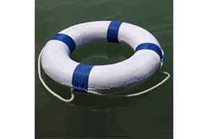 HEMORE Anillo de Espuma de natación, Piscina de 20 Pulgadas Lifebuoy con Cuerda perimetral, Piscina de Seguridad de Seguridad para niños para niños Adultos para niños Adultos