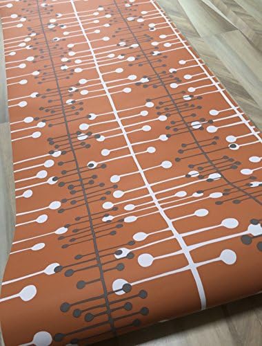MISSPRINT MUSCAT WALLPAPER MISP1021 COLOUR ORANGE