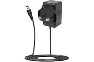 Pove 9V 1A DC Guitar Pedal Power Supply 4.92ft -Center Tip Negative Sleeve Positive -Efficient Charging Solution for Your Electric Guitar Bass Effects Pedal Stompbox (9V1A DC Power Supply)