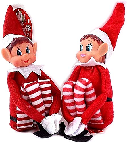 Glow Naughty Little Xmas Elf - Figura Decorativa de Elfo