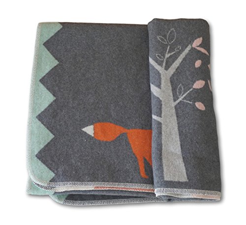 David Fussenegger – Baby- und Kinderdecke JUWEL „Fuchs“ grau 100/140 - 3