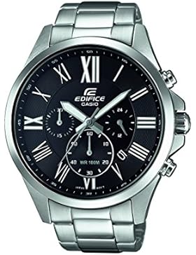 Casio Edifice Herrenuhr Analog Quarz mit Edelstahlarmband – EFV-500D-1AVUEF