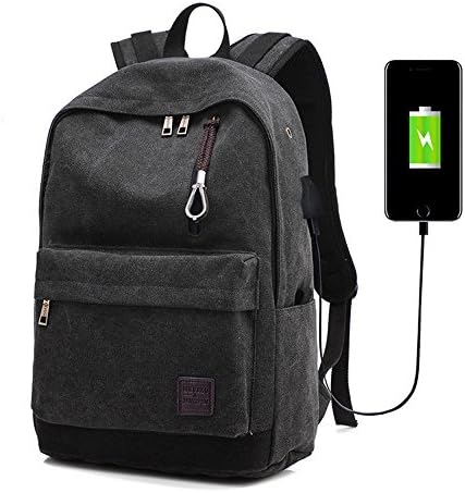 CHIKENCCALL Travel Backpack 15' Laptop Bag with USB Charging Port Large Capacity Waterproof Light-Weight Luminous School Bag for College Student Work Men &amp; Women