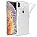 Produktbild BENNALD iPhone XS Max Hülle Liquid Crystal Soft Flex Silikon Durchsichtige Schutzhülle Case Cover-Slim TPU Bumper Tasche Passgenau Handyhülle für iPhone XS Max 6.5"(Transparent, Clear)