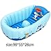 Produktbild Baby kinder bad wanne, Aufblasbare waschen spritzt kleine knirps wärme-sensor-wanne mit kostenlosen fußpumpe-A 90*55*28cm(35x22x11inch)
