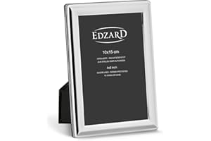 Edzard Cornice per Foto Terni, Placcato in Argento pregiato, antiossidante, per Foto 10 x 15 cm