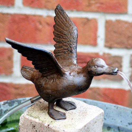 Wasserspeier Ente mit Pumpe - 2