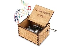 Nostalgish - Fly Me to The Moon Music Box - Carillon in Legno (Legno, Fly Me to The Moon)