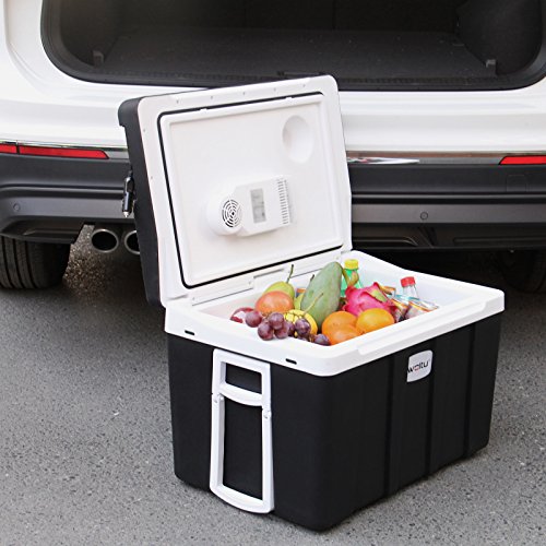 WOLTU Kühlbox, Thermo-Elektrische Mini-Kühlschrank, 50L Isolierbox warmhalten oder kühlen, 12V&220V, für Auto und Camping - 7