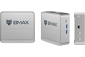 BMAX Mini PC 16GB DDR4 512GB Windows 11 Pro B3 Jasper Lake N5095 (bis zu 2,9 GHz) Desktop Computer Dual-Screen Display HDMI 2.0×2/WiFi 5 / Gigabit Ethernet