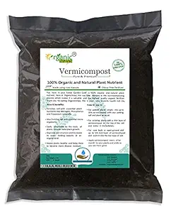 OrganicWays Vermicompost Made from Cow Manure 100% Organic & Natural Plant Nutrient For Home Gardens And Potting Mix - 5 KG