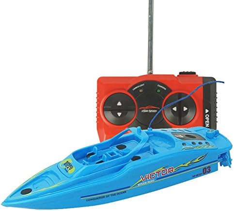 Rc Boat 27MHz/40MHz High Speed Remote Control Boat Electric Boat JST Plug Toys for Boys/Girls (Blue)