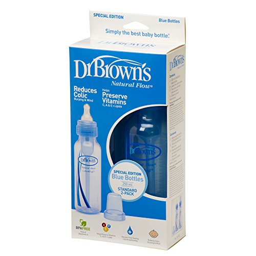 Dr. Brown's Natural Flow Standard Neck Special Edition 2 Blue Bottles 250 ml