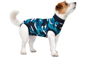 Suitical Recovery Suit Chien, S, Bleu Camouflage