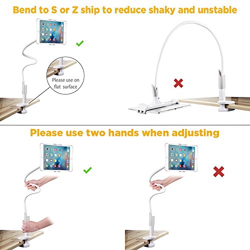EasyAcc 360 Drehen Handyhalter Desktop St  nder Schwanenhals Halterung Smartphones Halter Tablet Halterung Handy Einer L  nge von 1 Meter F  r Smartph