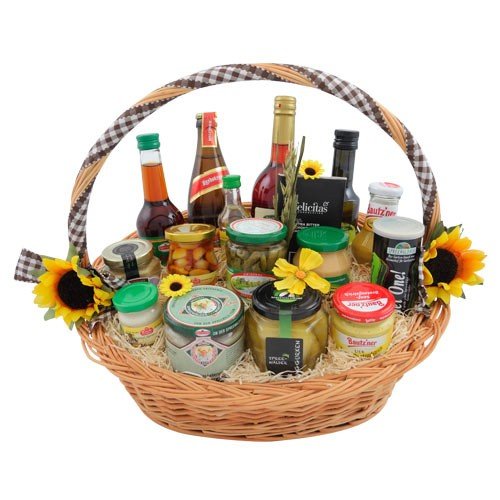 Preisvergleich Produktbild Geschenkkorb 'Herzlichen Glückwunsch'