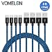 Produktbild Micro USB Kabel, 4Pack 3FT Nylon geflochtenes Tangle-Free Mikro-USB-aufladenkabel-Gebühren-Schnur für Android, Samsung, HTC, Nokia, Sony, Nexus, LG und mehr