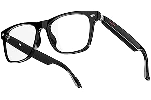 Genikeer Smart Audio Glasses | Wearable Display Glasses | Smart Glasses With Camera And Speakers | Glasses With Camera And Audio For Cycling, Hiking, Fishing, Wearables Tech For Outdoors