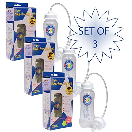 Preisvergleich Produktbild 3er Set Podee Baby Flaschen – handfreies Fütterungssystem
