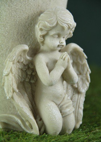 Grabengel mit Blumenavase - 2